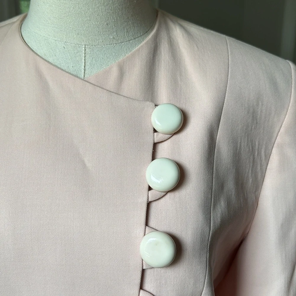 Vintage Christian Dior blush pink blazer